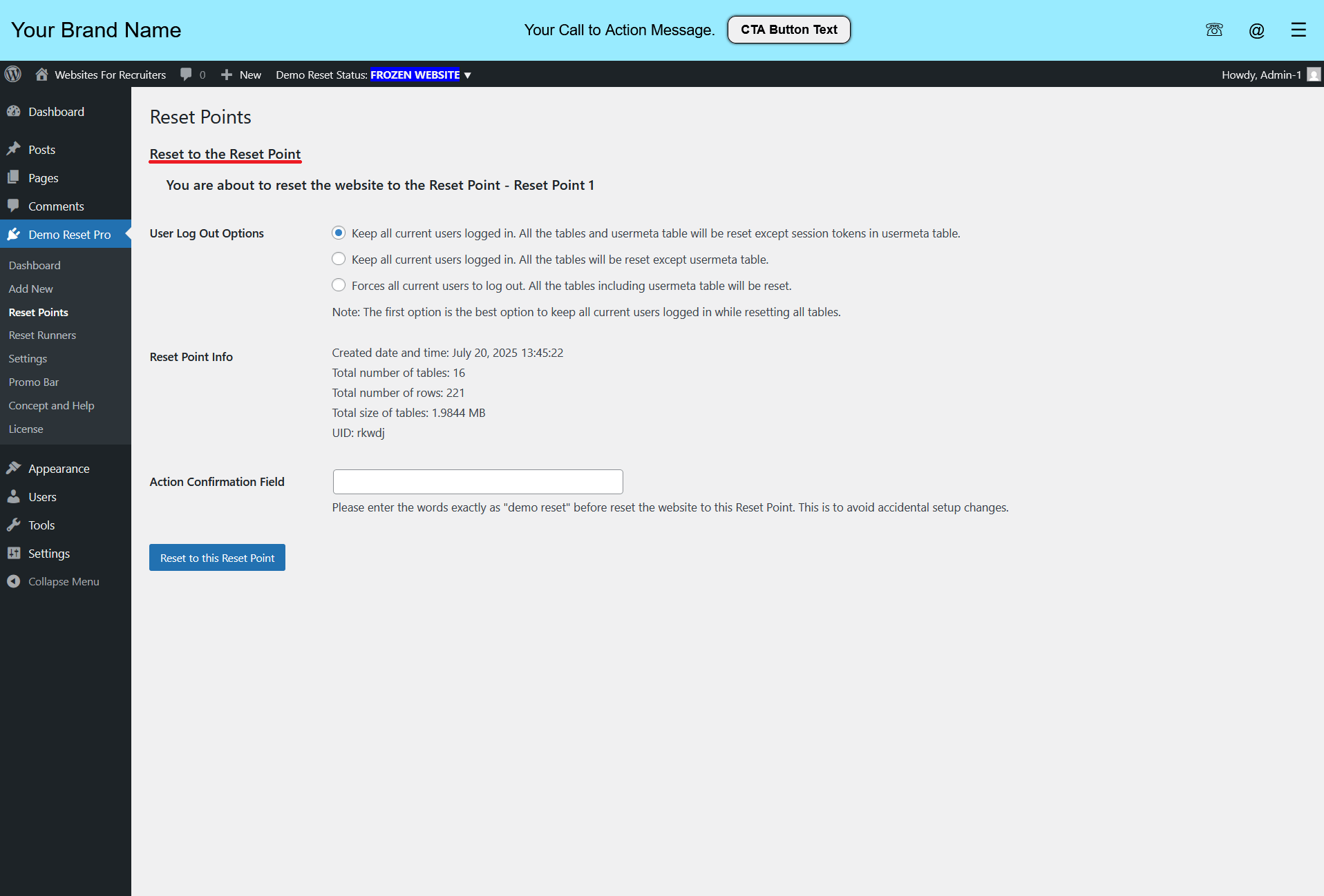 Manual Reset